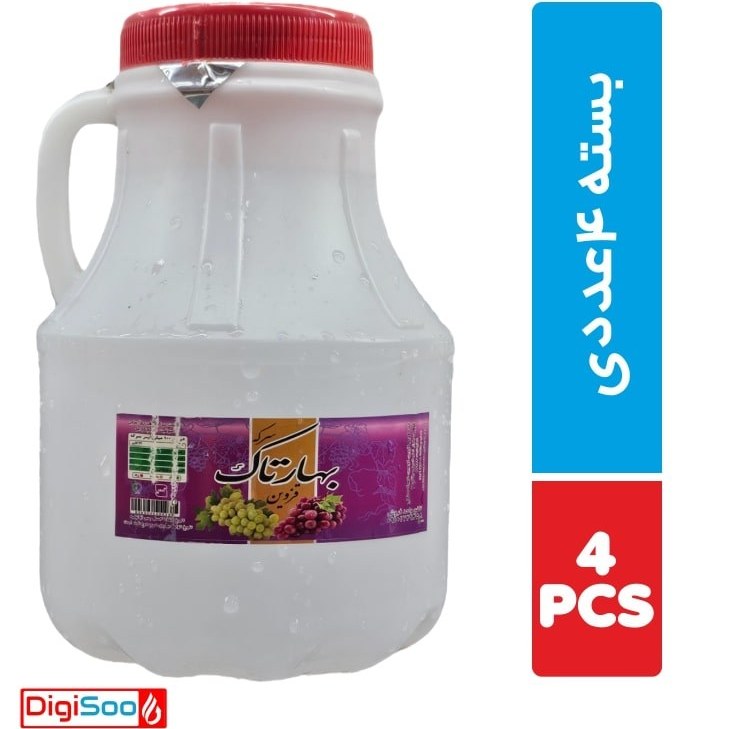 سرکه 2.5 لیتری بهار تاک درب کشاد